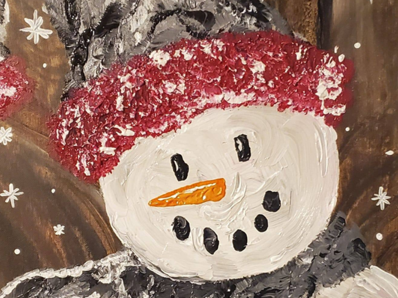 Rustic snowman